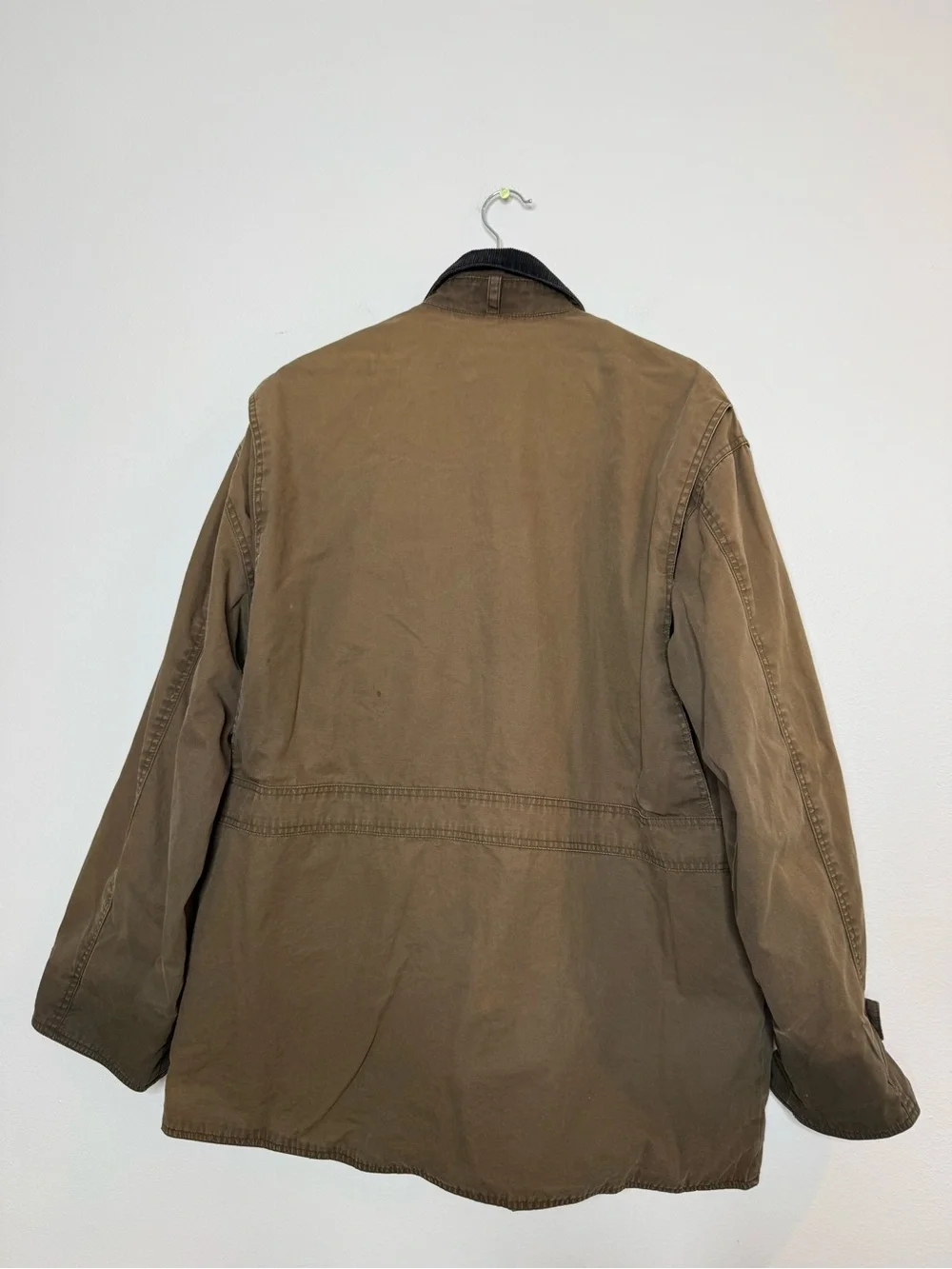90s vintage J Crew Chore Jacket Work Wear Flannel Lined Cotton Heritage Utility